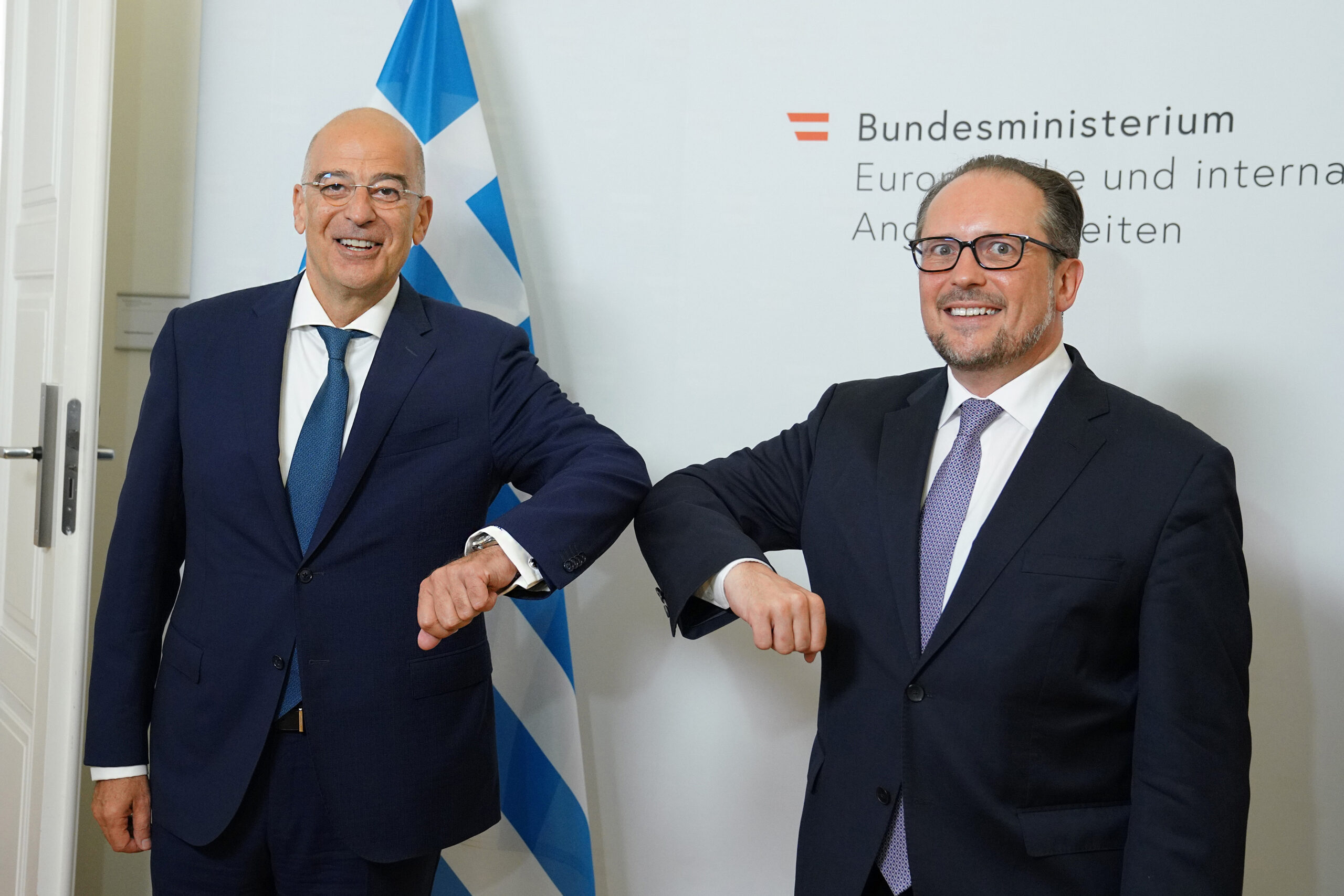 Συνάντηση Υπουργού Εξωτερικών, Νίκου Δένδια, με τoν Υπουργό Εξωτερικών της Αυστρίας, Alexander Schallenberg  (Βιέννη, 14.08.2020)