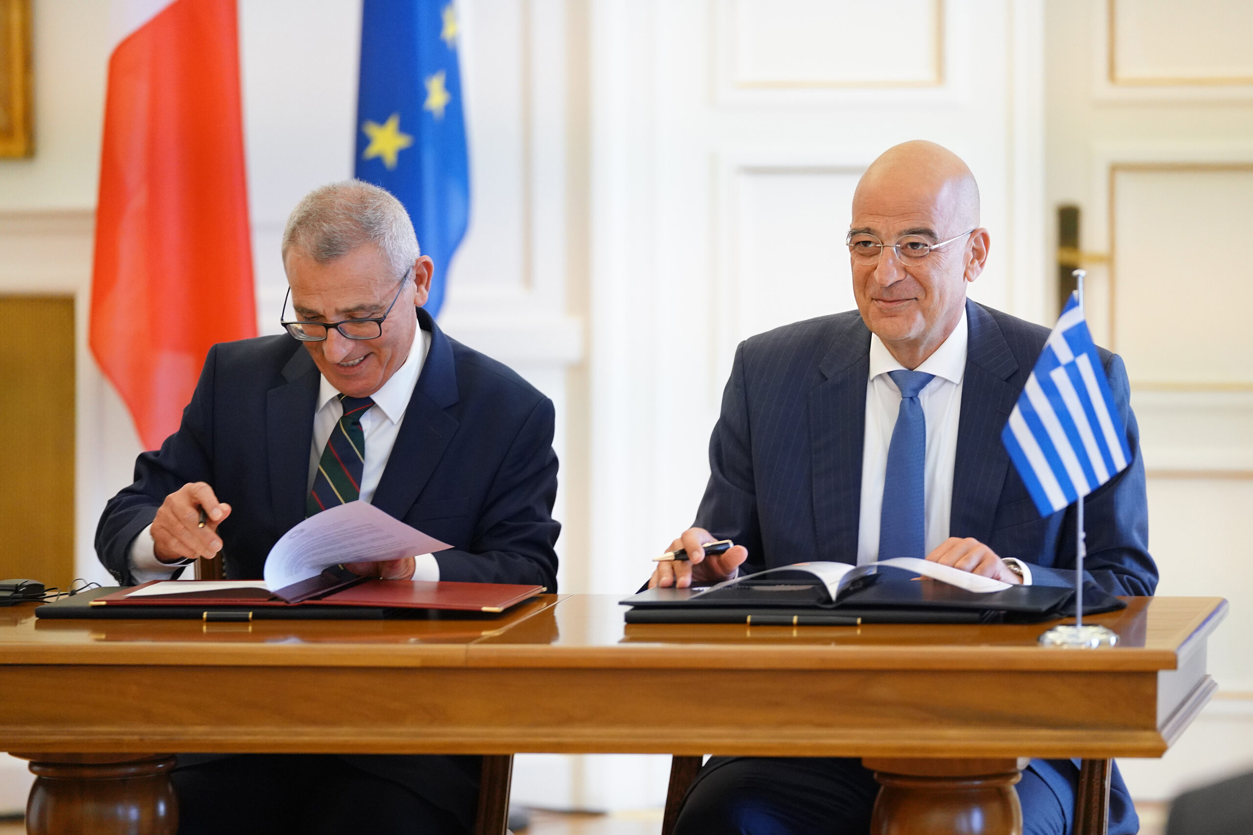 Συνάντηση Υπουργού Εξωτερικών, Νίκου Δένδια, με τον Υπουργό Εξωτερικών της Μάλτας, Evarist Bartolo (Αθήνα, 07.09.2020)