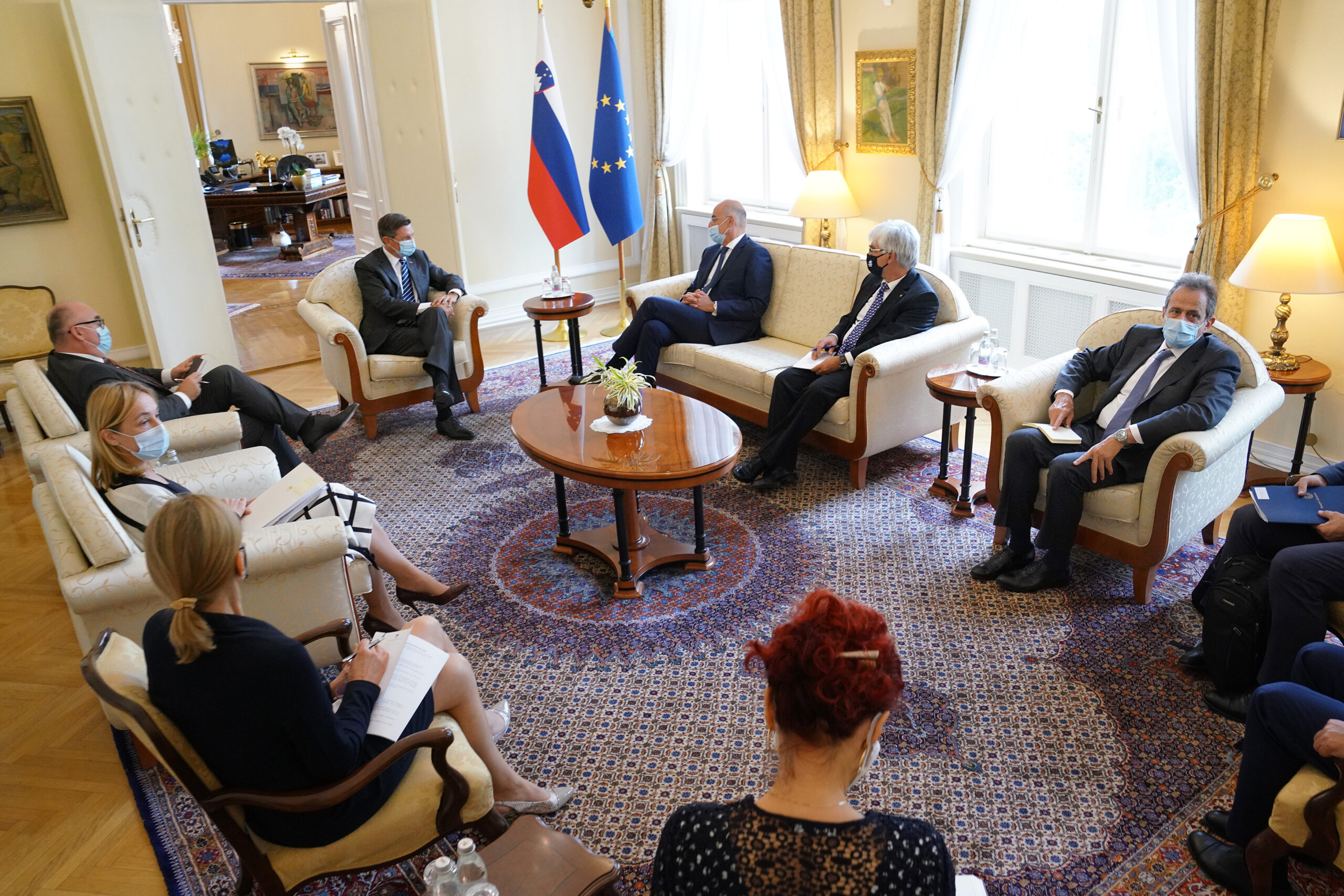 Επίσκεψη Υπουργού Εξωτερικών, Νίκου Δένδια, στη Σλοβενία,  (Λιουμπλιάνα, 18.09.2020)