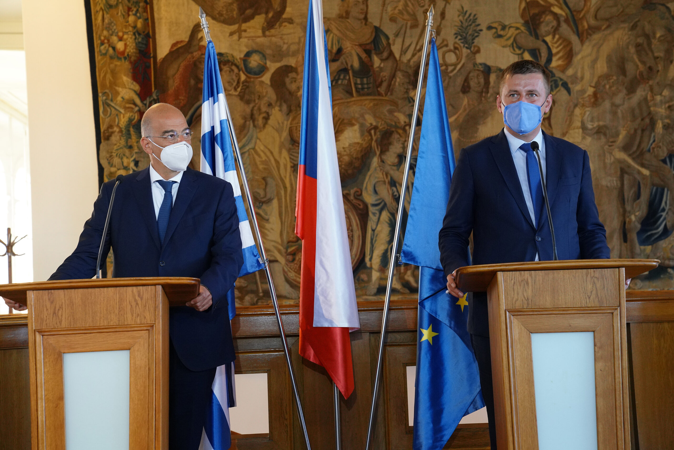 Επίσκεψη Υπουργού Εξωτερικών, Νίκου Δένδια, στην Τσεχία ( Πράγα, 18.09.2020)
