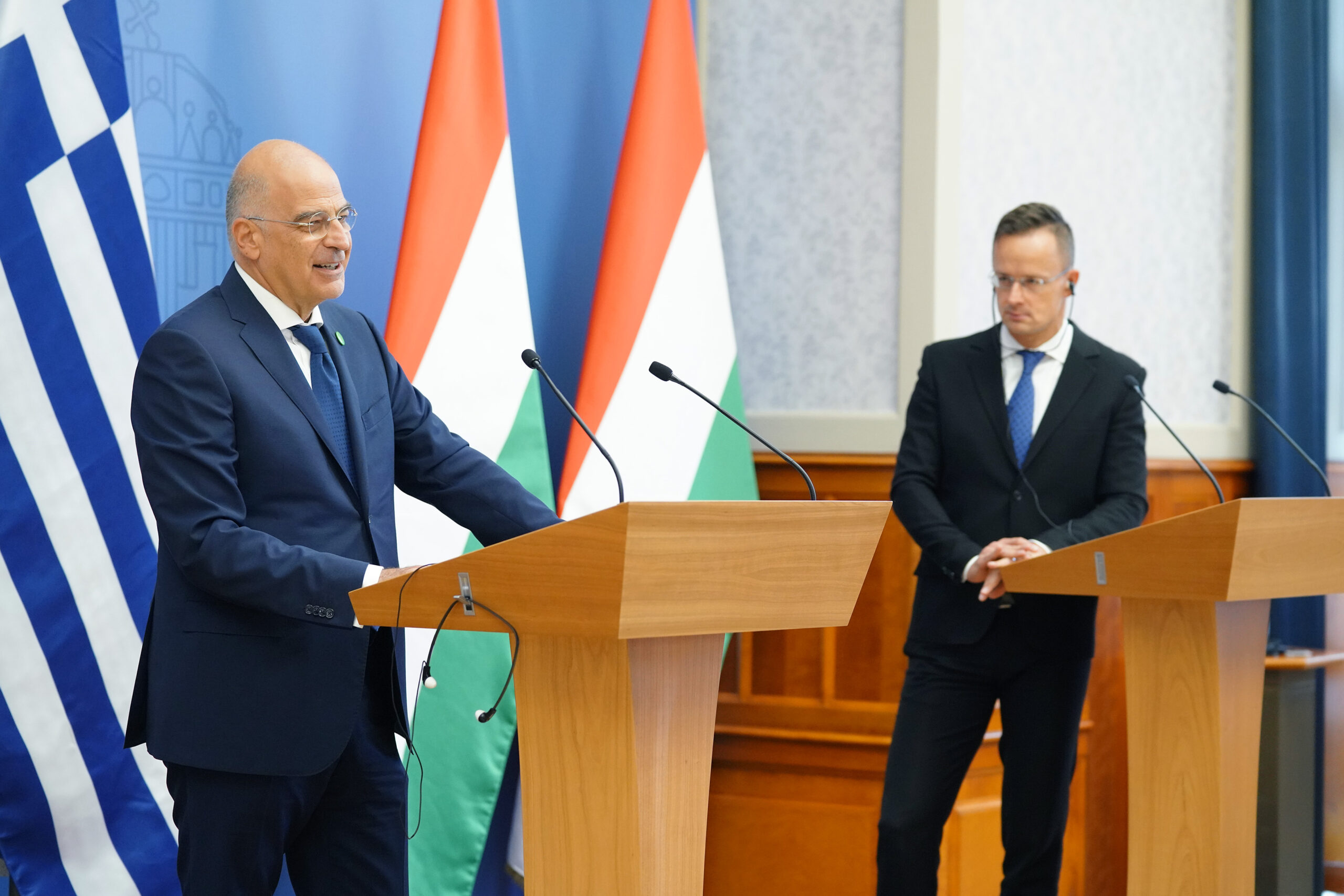 Επίσκεψη Υπουργού Εξωτερικών, κ. Νίκου Δένδια, στην Ουγγαρία και συνάντηση με τον Υπουργό Εξωτερικών, κ. Peter Szijjarto,  (Βουδαπέστη, 02.10.2020)