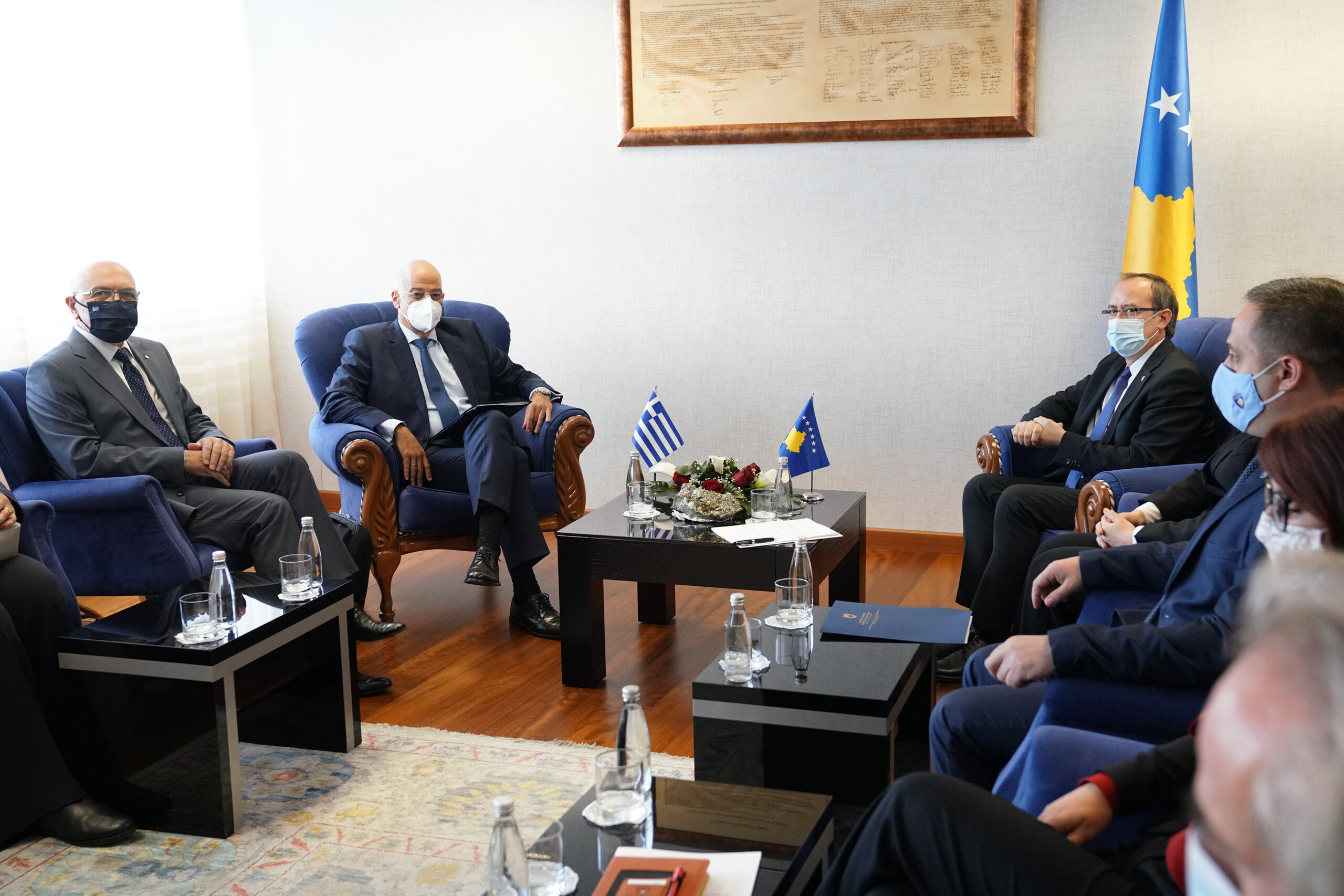 Επίσκεψη Υπουργού Εξωτερικών, Νίκου Δένδια, στην Πρίστινα,   (9.10.2020)