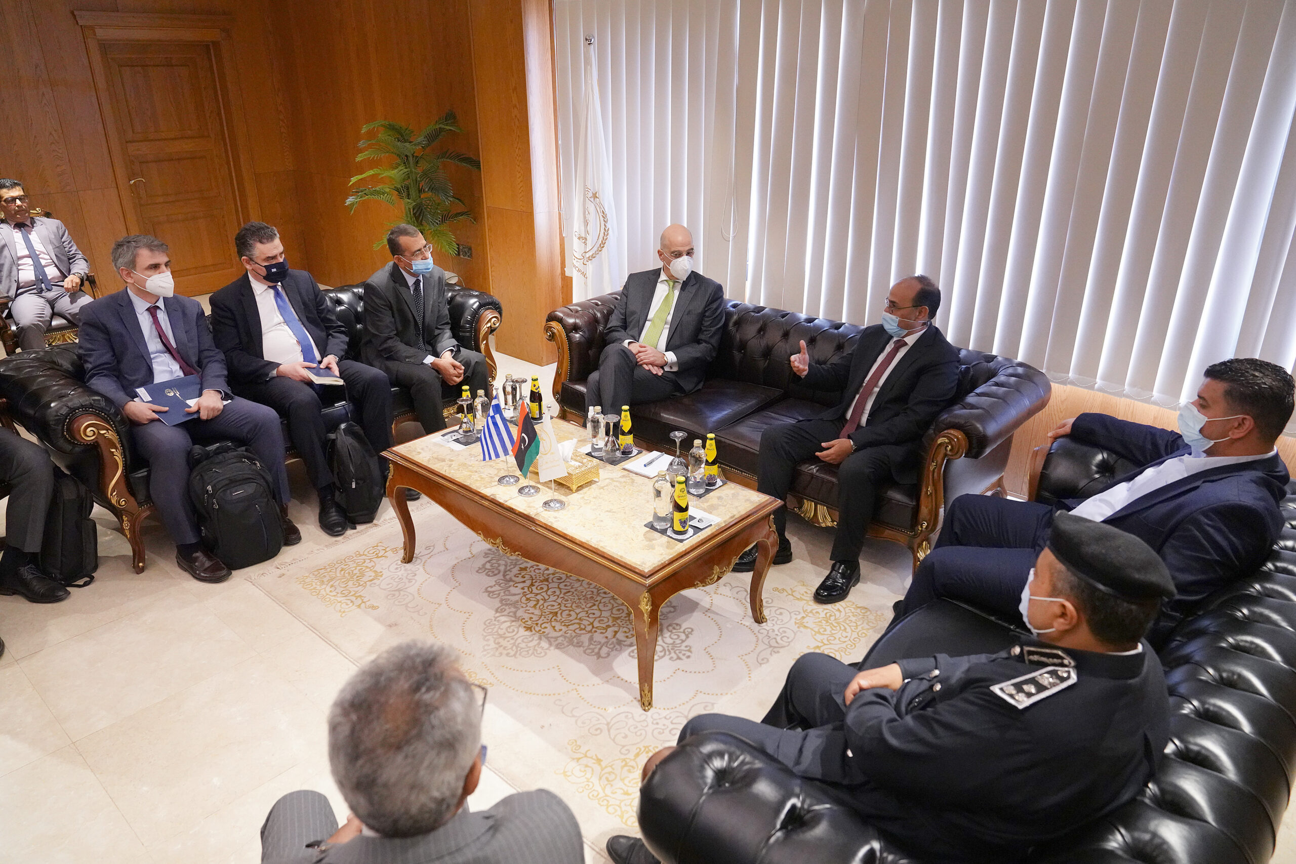 Mετάβαση του  Υπουργού Εξωτερικών κ. Νίκου Δένδια  στη Βεγγάζη,  (12.04.2021)