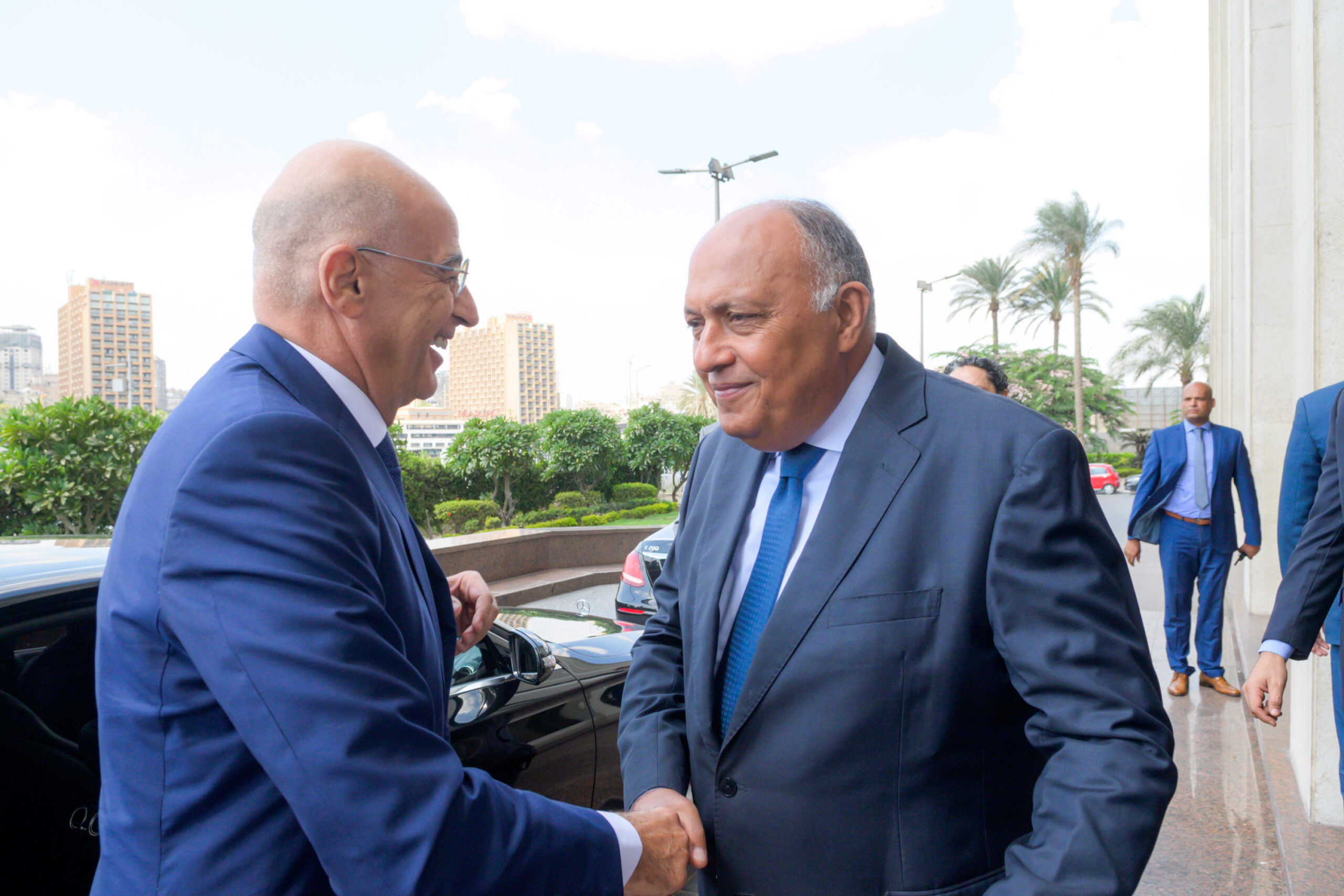 09102022 - Συνάντηση με ΥΠΕΞ Αιγύπτου Sameh Shoukry - Κάιρο